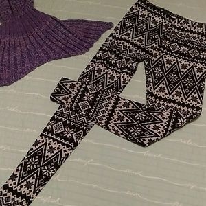 Fleece lined leggings.